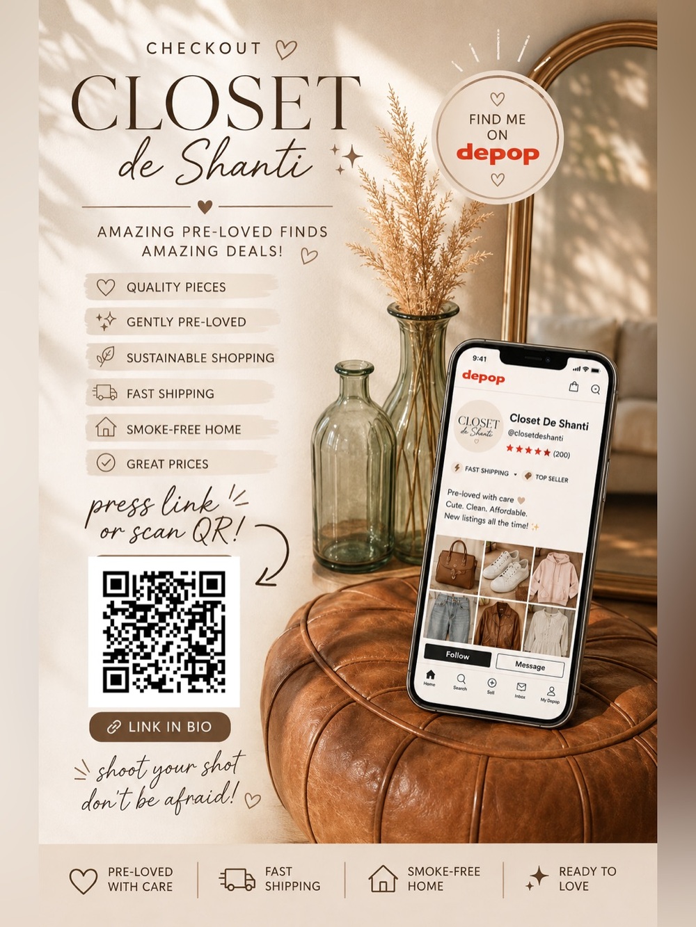 🤎✨ Come shop Closet de Shanti! ✨🤎